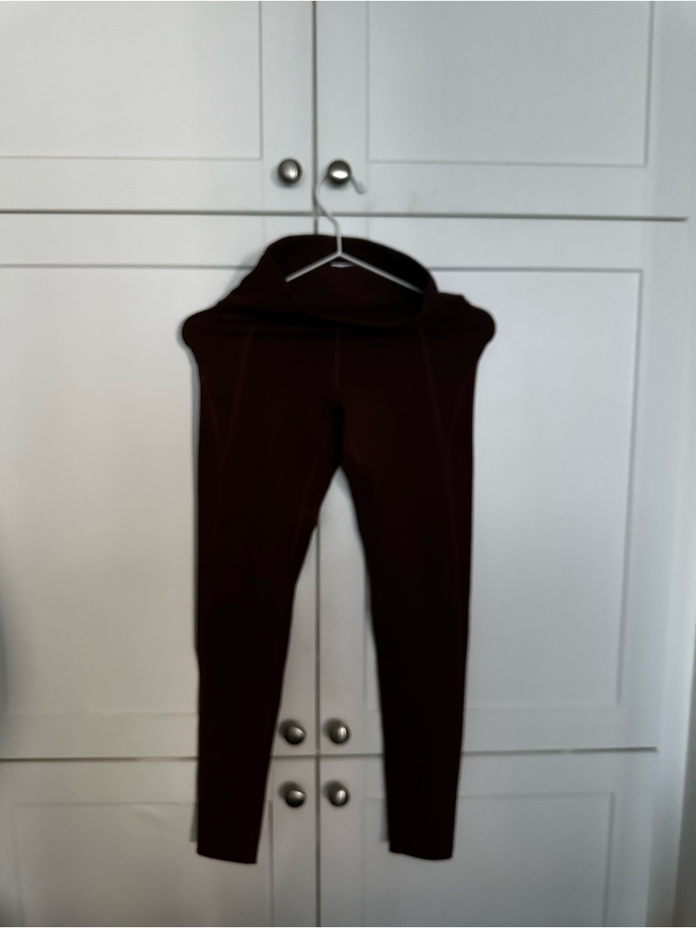 girlfriend collective kids burgundy leggings